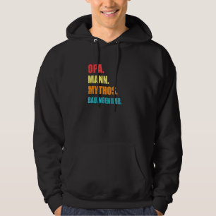 Mens Grandpa Man Mythos Construction Engineer Buil Hoodie