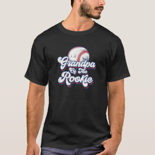 Mens Grandpa of Rookie 1st Birthday Baseball Theme T-Shirt