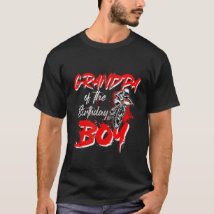 Mens Grandpa Of The Birthday Boy Bike Rider BMX T-Shirt