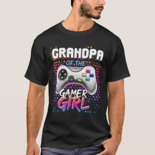 Mens Grandpa Of The Gamer Girl Matching Video Game T-Shirt