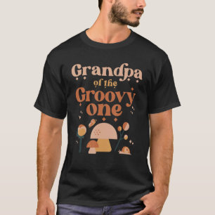 Mens Grandpa Of The Groovy One Boho 1st Birthday H T-Shirt