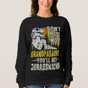 Mens Grandpa Rex Saurus Papasaurus Dinosaurs Men F Sweatshirt