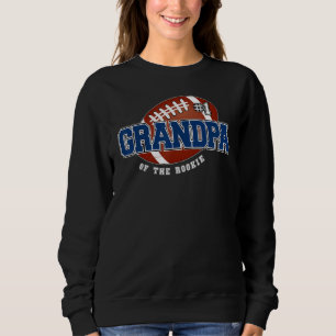 Mens Grandpa Rookie Of Year 1st Birthday Football  Sweatshirt