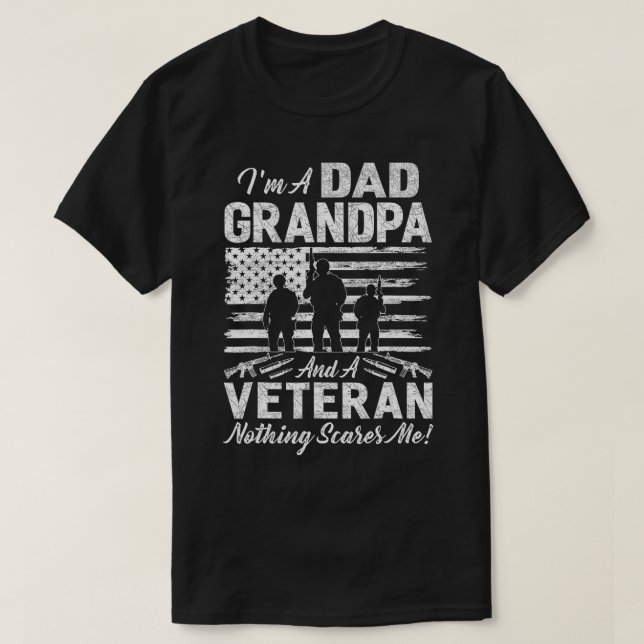Mens Grandpa s For Men Fathers Day I'm A Dad Grand T-Shirt (Design Front)