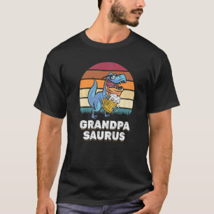 Mens Grandpa Saurus Happy Father's Day Grandpasaur T-Shirt