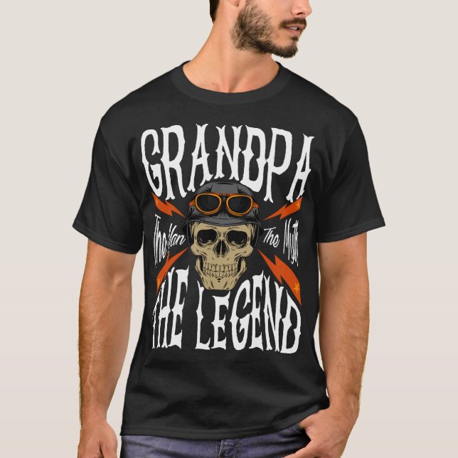 Mens Grandpa The Man The Myth The Legend design T-Shirt (Front)