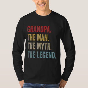 Mens Grandpa The Man The Myth The Legend Father's T-Shirt