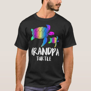 Mens Grandpa Turtle Grandfather T-Shirt