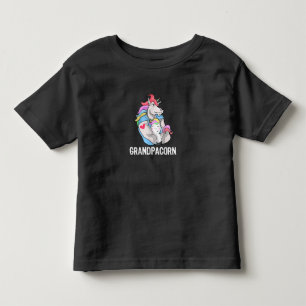 Mens Grandpacorn Unicorn Grandpa And Grandson Toddler T-Shirt