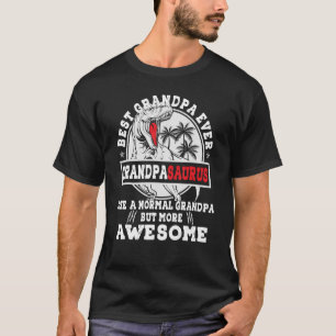 Mens Grandpasaurus Rex Dinosaur Best Grandpa Ever T-Shirt