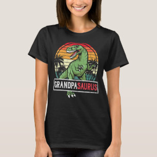 Mens Grandpasaurus Rex Dinosaur Grandpa Saurus Fam T-Shirt