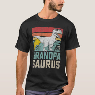 Mens Grandpasaurus T Rex Dinosaur Family Matching T-Shirt