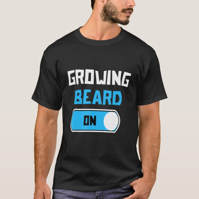 Mens Great Statement Beard Growth Hair Masculinity T-Shirt (Front)
