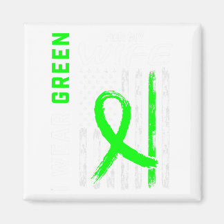 Mens Green Wife Kidney Disease Cerebral Palsy Awar Magnet
