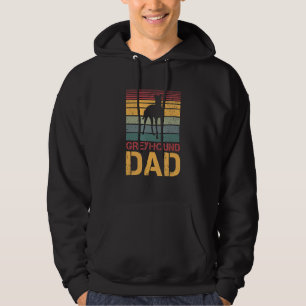 Mens Greyhound Dad Vintage Dog Dogs Paw Paws Dog S Hoodie