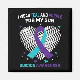 Mens Grieving Gifts For Loss Of Son Awareness Magnet
