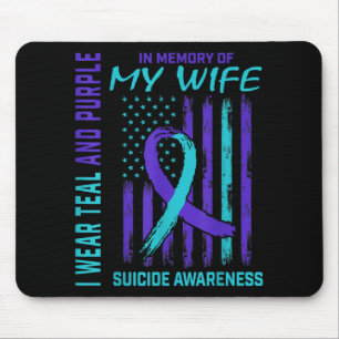 Mens Grieving Gifts Loss Of Wife Suicide Awareness Mouse Pad