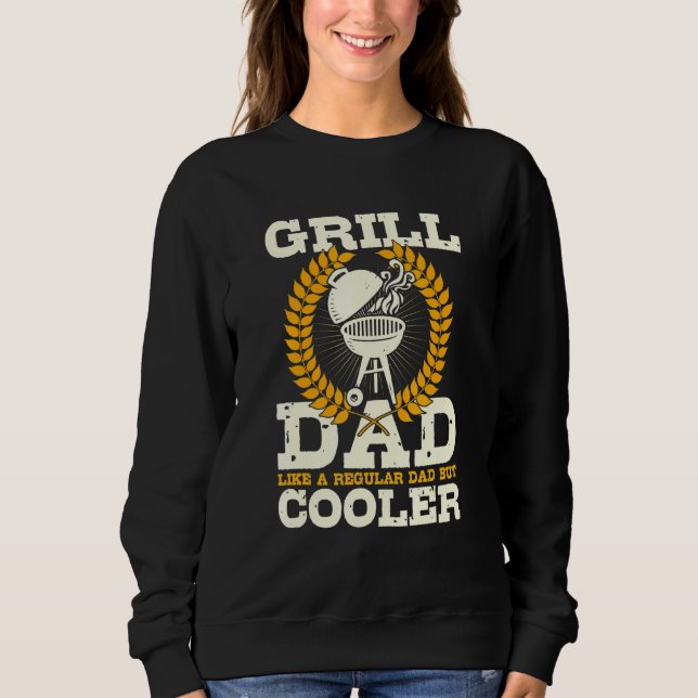 Mens Grill Dad Definition Griller Barbecue Master Sweatshirt (Front)