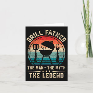Mens Grill Father Grilling Bbq Meat Smoker  Card