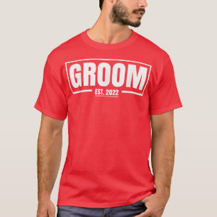 Mens Groom Established 2022 Wedding T-Shirt