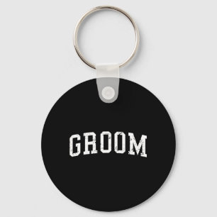 Mens Groom Matching Bride Bachelor Party Wedding Key Ring