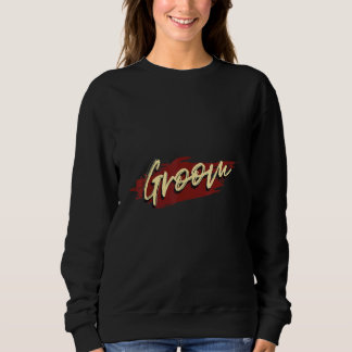 Mens Groom Retro Bachelor Party Sweatshirt