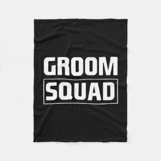 Mens groom squad groomsmen team group bachelor fleece blanket