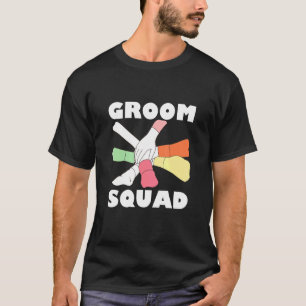 Mens Groom Squad Groomsmen Team Group Party 7 T-Shirt
