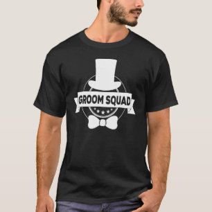 Mens Groom Squad Hat Cute Engagement Wedding Party T-Shirt