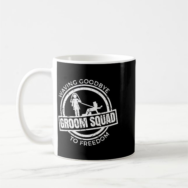 Mens Groom Team Coffee Mug (Left)