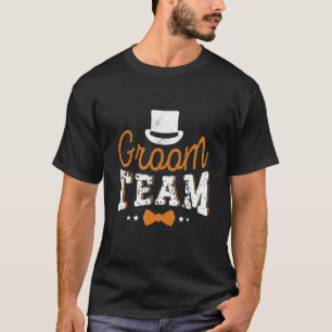 Mens Groom Team Engagement Bachelor Party Groomsma T-Shirt
