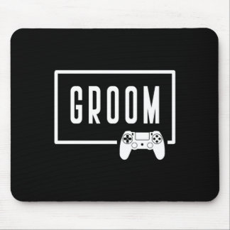 Mens groom - wedding bachelor party video game mouse pad