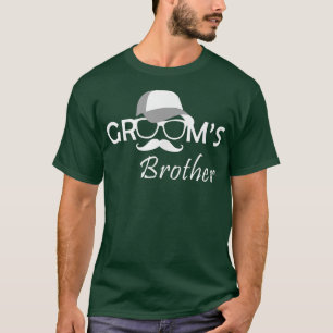 Mens Grooms Brother Bro Bachelor Party Squad Weddi T-Shirt