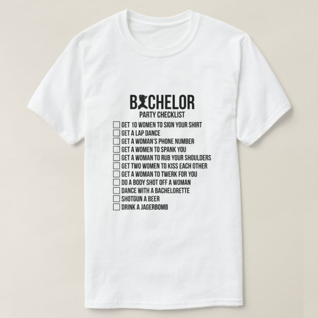 Mens Groomsmen Groom Squat Men Bachelor Supplies P T-Shirt (Design Front)