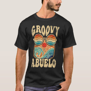 Mens Groovy Abuelo 70s Aesthetic Nostalgia 1970's  T-Shirt