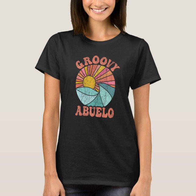 Mens Groovy Abuelo 70s Aesthetic Nostalgia 1970's  T-Shirt (Front)