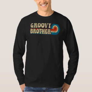 Mens Groovy Brother 70s Aesthetic Nostalgia 1970's T-Shirt