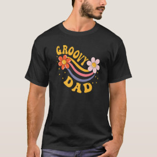 Mens Groovy Dad 70s Aesthetic Nostalgia 1970's Ret T-Shirt