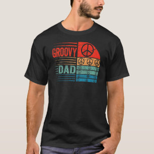 Mens Groovy Dad 70s Aesthetic Nostalgia 1970's Ret T-Shirt