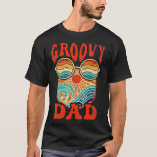 Mens Groovy Dad 70s Aesthetic Nostalgia 1970's Ret T-Shirt