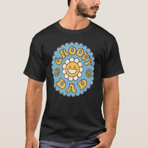 Mens Groovy Dad 70s Aesthetic Nostalgia 1970's Ret T-Shirt
