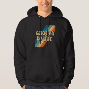 Mens Groovy Daddy 70s Aesthetic Nostalgia 1970's R Hoodie