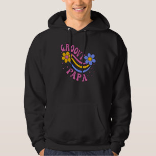 Mens Groovy Papa 70s Aesthetic Nostalgia 1970's Re Hoodie