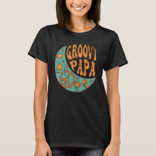 Mens Groovy Papa 70s Aesthetic Nostalgia 1970's Re T-Shirt