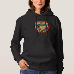 Mens Groovy Pawpaw 70s Aesthetic Nostalgia 1970's  Hoodie