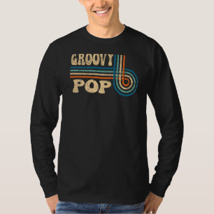 Mens Groovy Pop 70s Aesthetic Nostalgia 1970's Ret T-Shirt