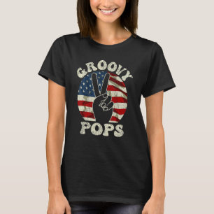 Mens Groovy Pops 70s Aesthetic Nostalgia 1970's Re T-Shirt