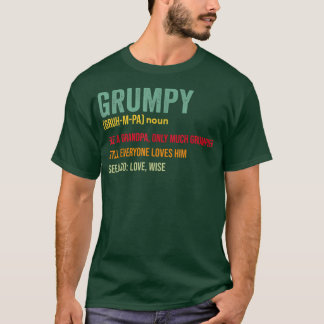 Mens Grumpa Definition Like a Regular Grandpa Only T-Shirt