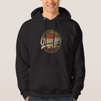 Mens Grumps Like A Grandpa Only Cooler  Dad Papa D Hoodie