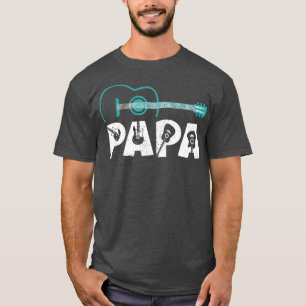 Mens Guitar Lover Dad Daddy Funny Guitarist Papa F T-Shirt